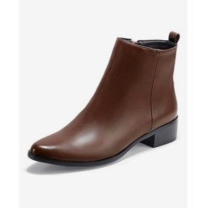 IDIFU Women's Romy Classic Pointed Toe Ankle Boots Side Zipper Booties - Size 11